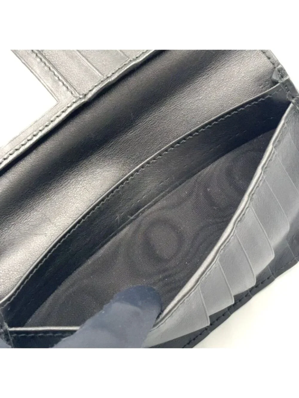 Gucci Micro Guccissima Leather Black Bifold Wallet